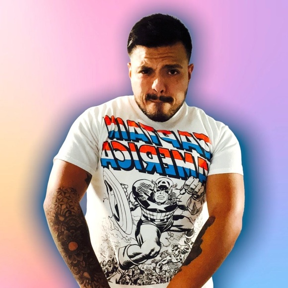 Marvel Other - (M) Marvel Captain America Graphic Tee (18.5 X 26)